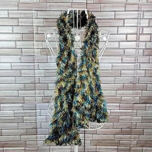 Knit yarn scarf One Size